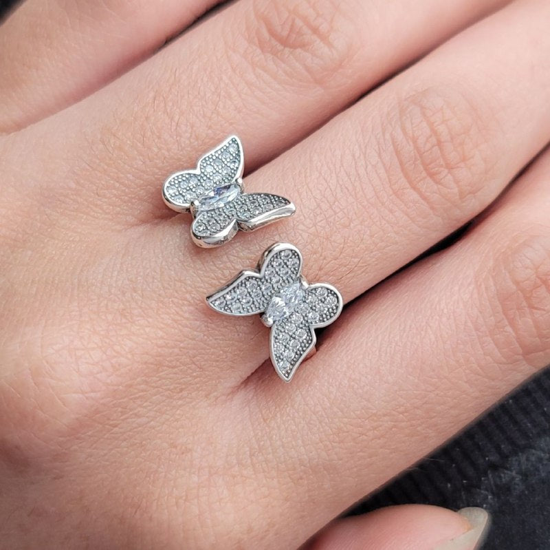 PANI1620 FORMA MARIPOSAS PLATA 9.25