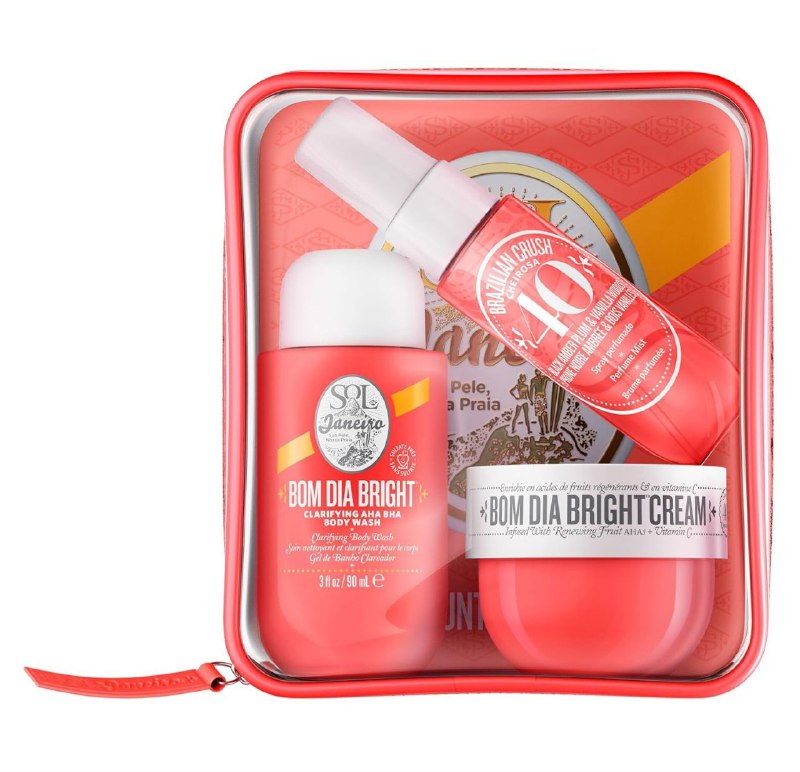 SET SOL DE JANEIRO BOM DIA BRIGHT JET SET SPLASH CHEIROSA 40 30ML GEL DE DUCHA 90ML CREMA CORPORAL 50ML (M)