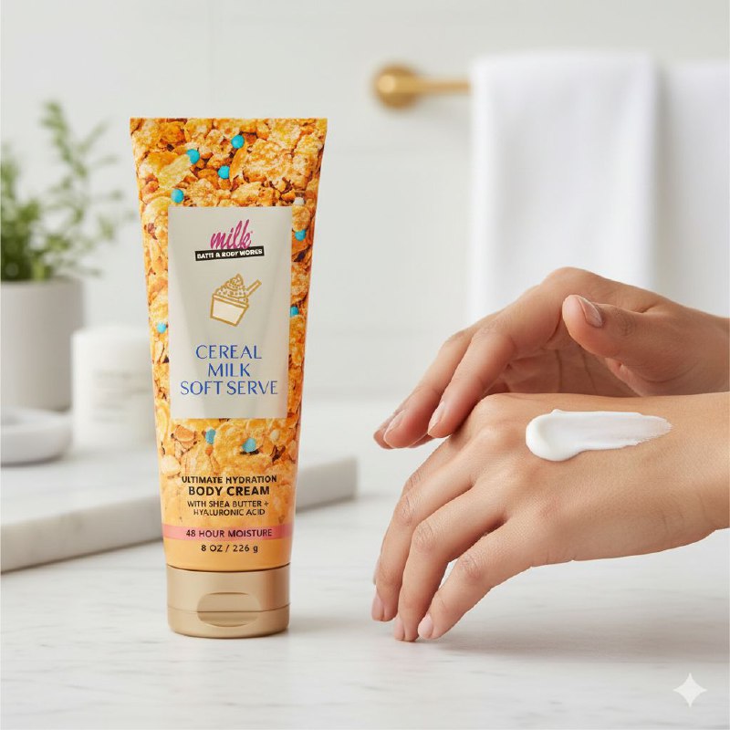 BATH & BODY WORKS CREMA MILK CEREAL MILK SOFT SERVE 226ML (M)