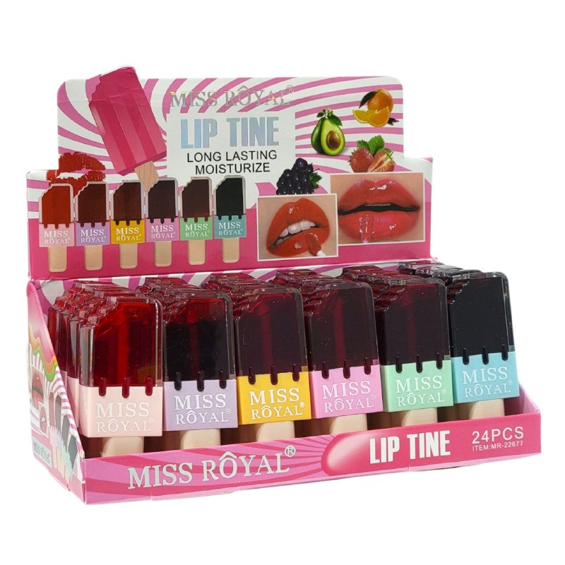 BRILLO LABIAL TINTA PARA LABIOS HIDRATANTE DE LARGA DURACION 12G MISS ROYAL