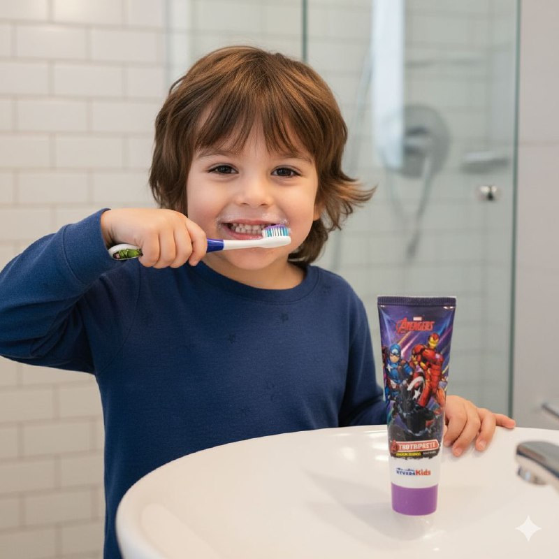 PASTA DE DIENTES Y CEPILLO PARA NIÑO MARVEL AVENGERS NEVADA KIDS 75ML