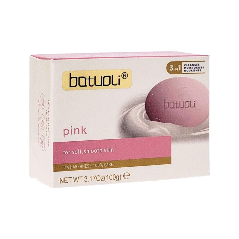 JABON CORPORAL EN BARRA ROSADO, DEJA LA PIEL SUAVE, HIDRATADA Y CON AROMA INCREIBLE BATUOLI 100G (DUPE DOVE MUJER)