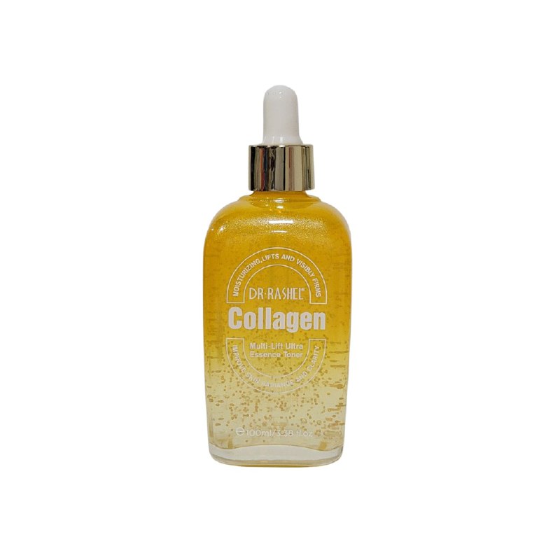 TONICO FACIAL DE COLAGENO, ESENCIA POTENCIADA POR COLAGENO LEVANTA, REAFIRMA, MEJORA LAS ARRUGAS Y REDUCE LAS MANCHAS OSCURAS DR RASHEL COLLAGEN 100ML