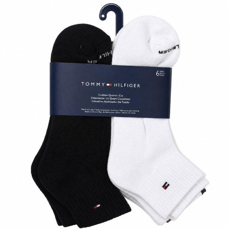 CALCETA TOBILLERA TOMMY HILFIGER PARA HOMBRE 6 PARES TALLA ÚNICA