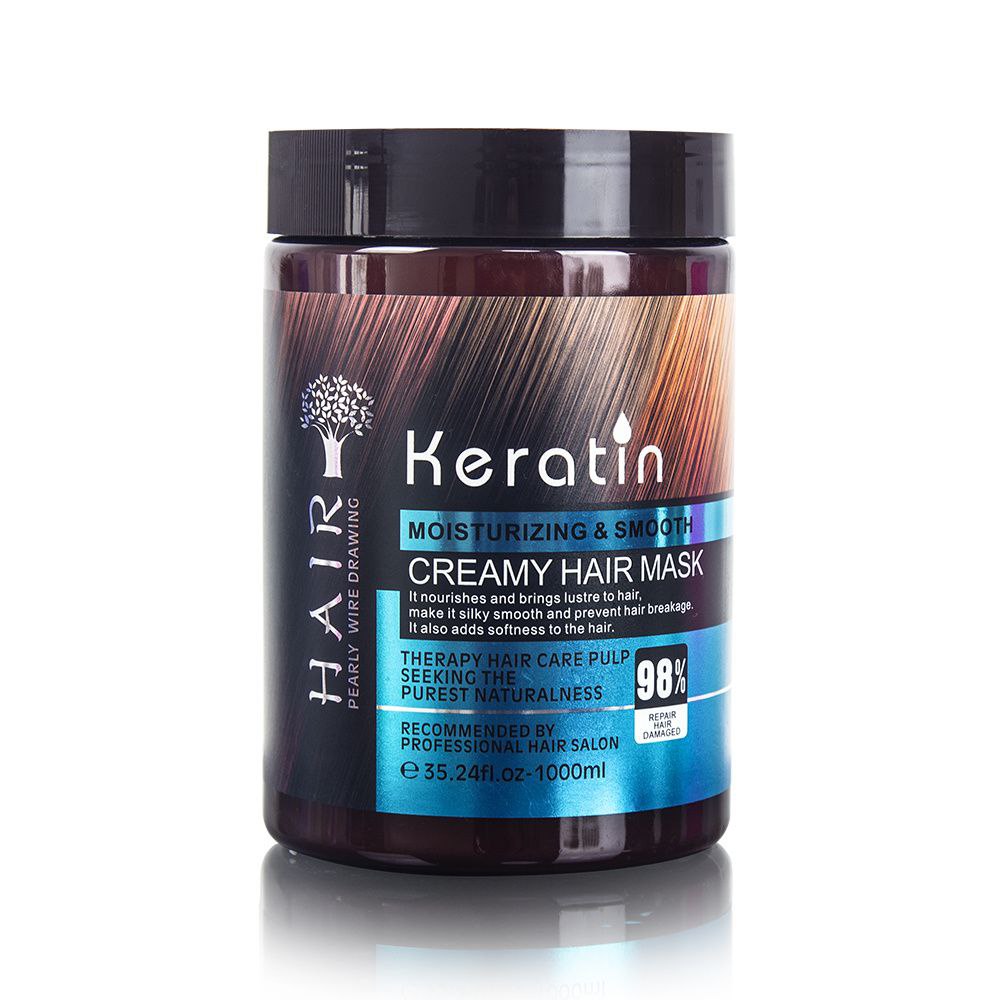 MASCARILLA PARA EL CABELLO DE QUERATINA NUTRE Y APORTA BRILLO HAIR 1000ML