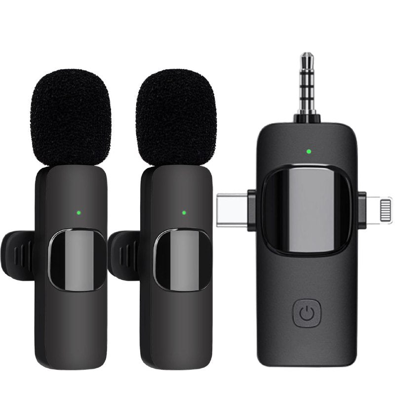 MICROFONO INALAMBRICO CON ALCANCE DE 20MTS, OFRECE RECEPCION Y TRANSMISION CLARA, CON SONIDO DE GRABACION LIMPIO Y PROFESIONALWIRELESS LAVALIER MICROPHONE