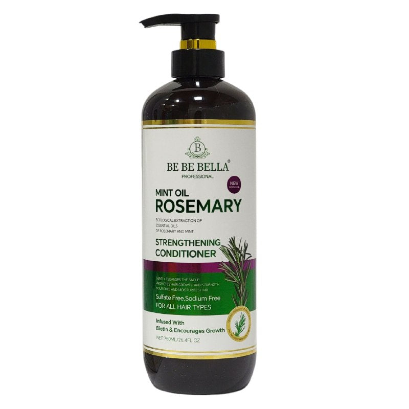 ACONDICIONADOR FORTALECEDOR DE ROMERO Y MENTA BE BE BELLA 750ML