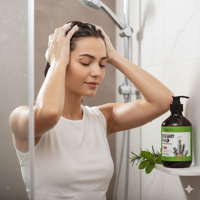 SHAMPOO DE ROMERO Y MENTA CRECEPELO SUAVIZANTE SADOER 350ML