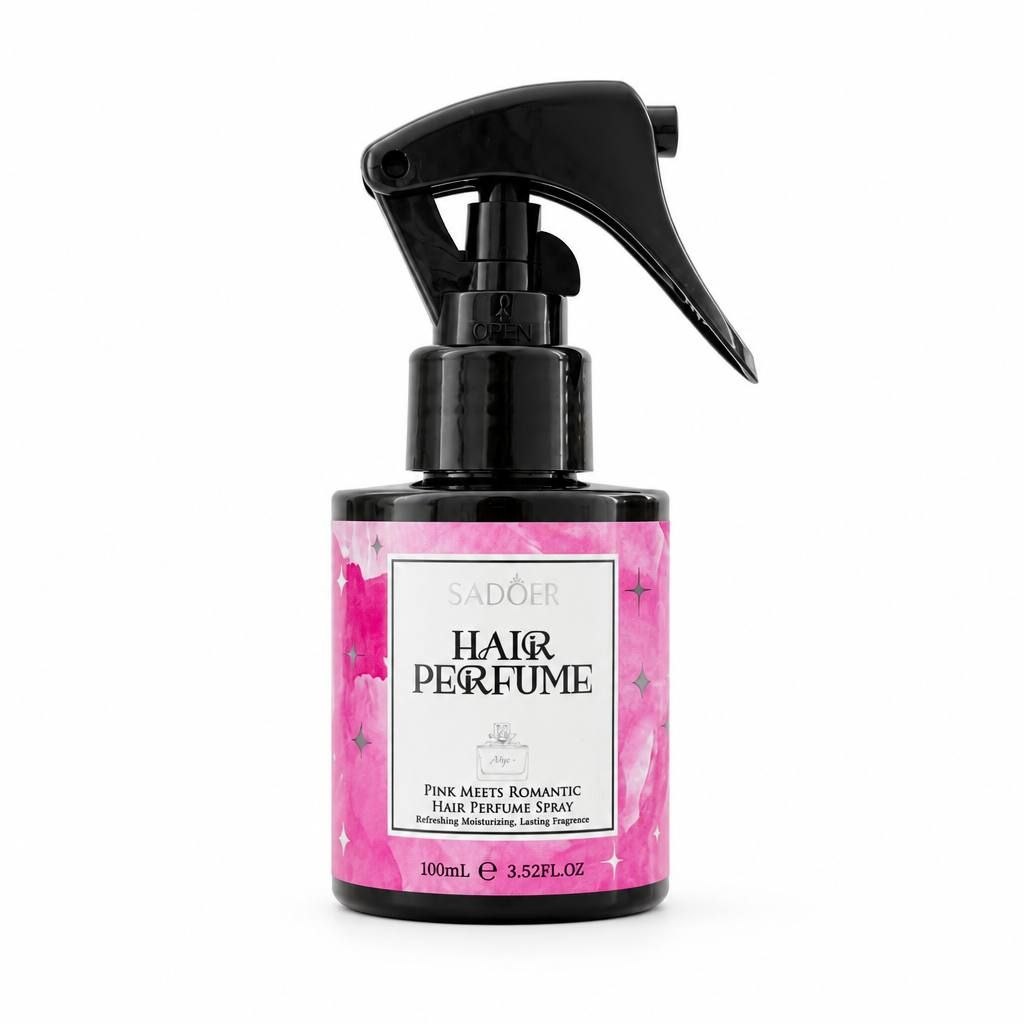 SPRAY DE PERFUME PARA EL CABELLO AROMA ROSA ROMÁNTICO SADOER 100ML