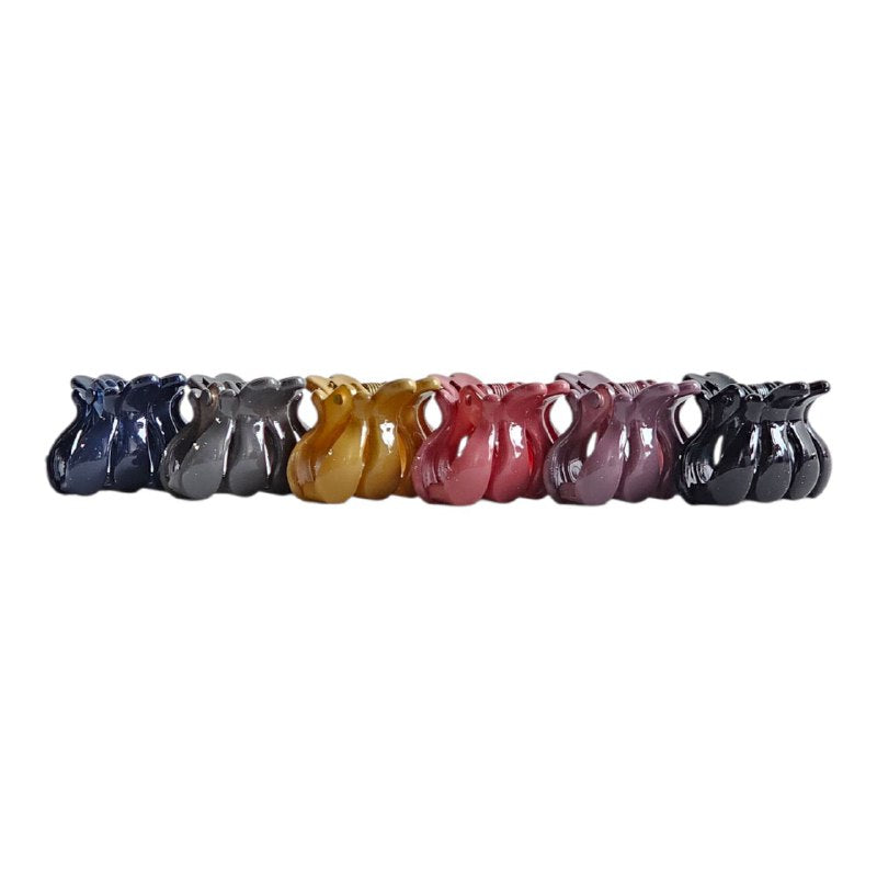 GANCHO PARA EL CABELLO DE GARRA PEQUEÑAS EN SET DE 6 PIEZAS WAO 2.5CM