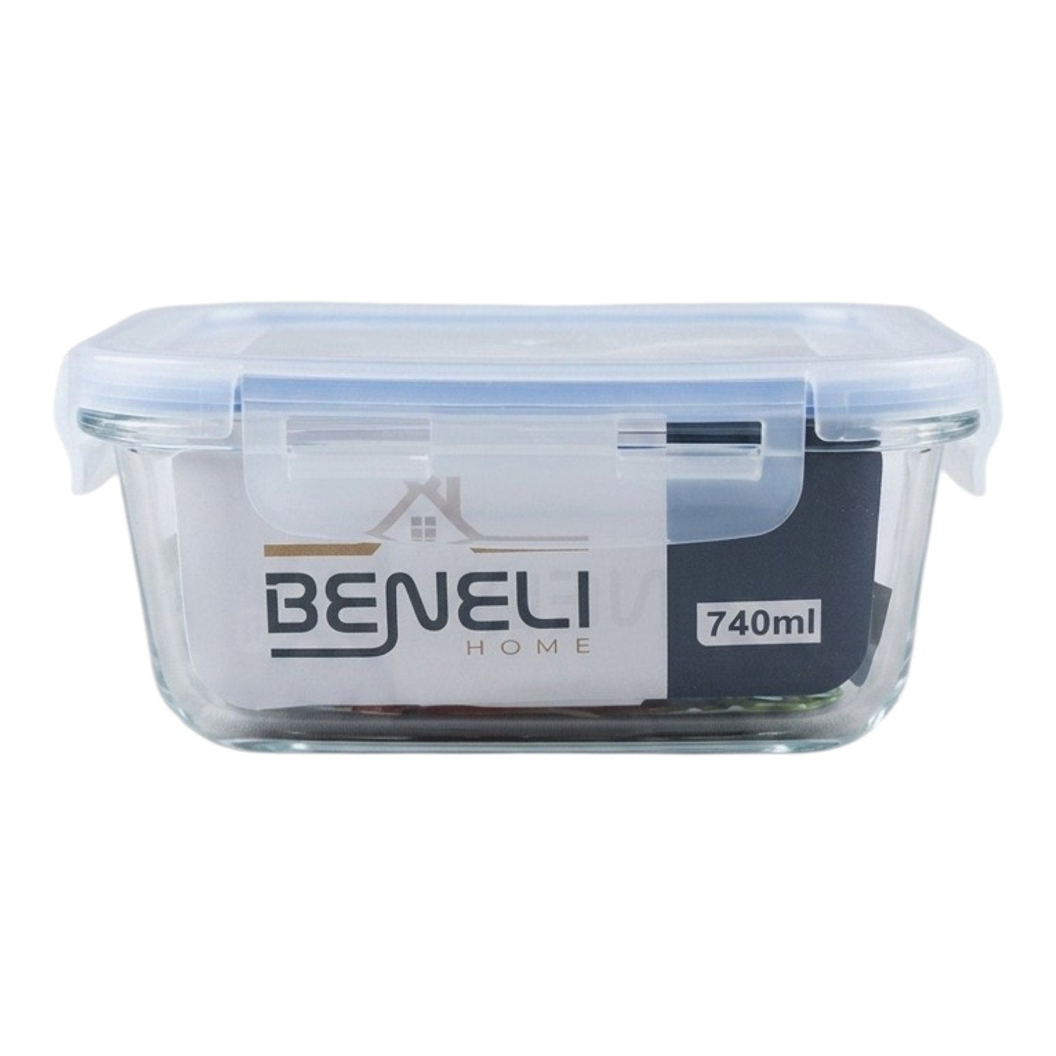 RECIPIENTE DE VIDRIO DE ALMACENAMIENTO Y TRANSPORTE DE COMIDAS BENELI HOME 740ML