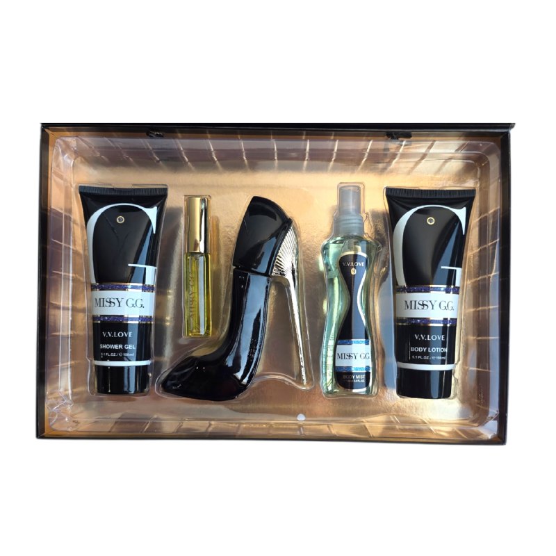 SET VV LOVE MISSY GG EDP 100ML, EDP 10ML, SHOWER GEL 150ML, BODY LOTION 150ML, SPLASH 100ML (M)