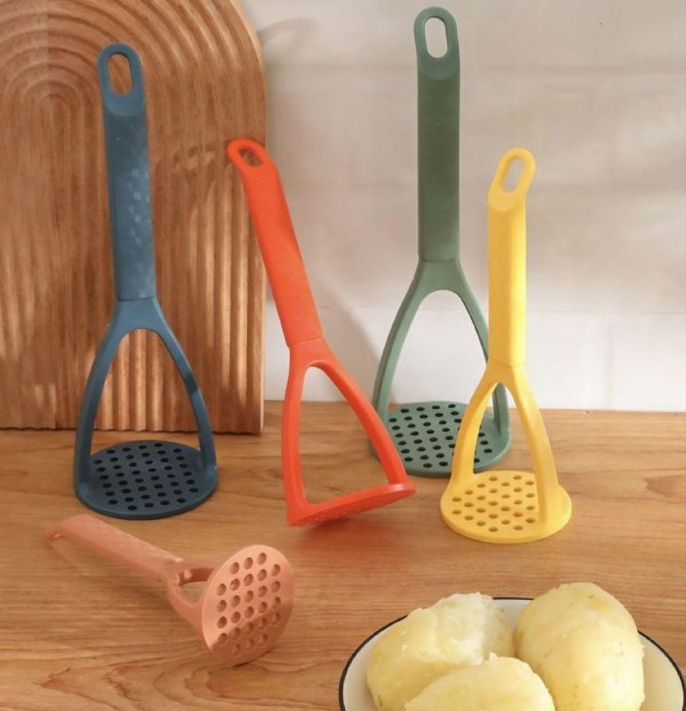 MACHACADOR MANUAL PARA PAPAS, AGUACATE Y FRIJOLES DE PLASTICO