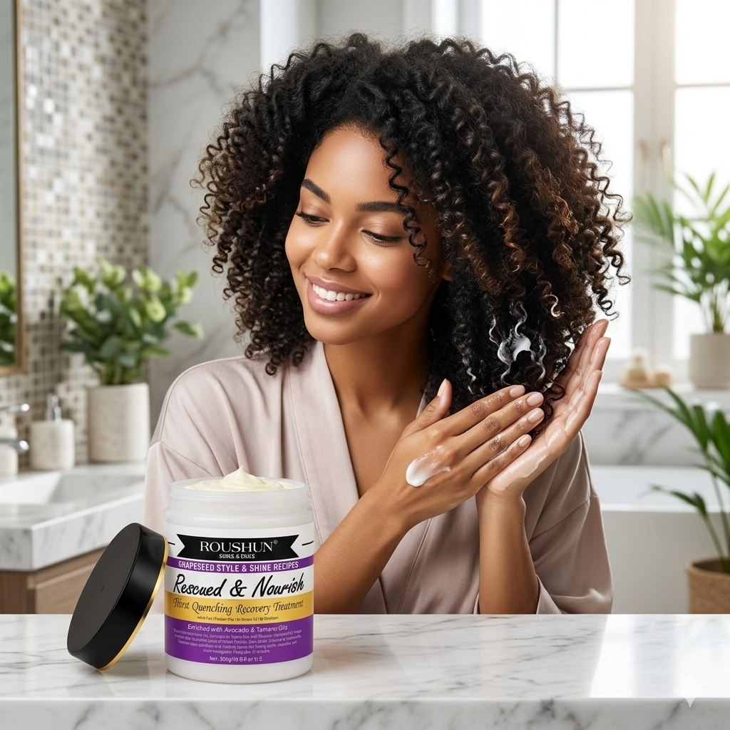 TRATAMIENTO CAPILAR PROPORCIONAR HIDRATACIÓN Y NUTRICIÓN MEJORAR LA APARIENCIA GENERAL DEL CABELLO ROUSHUN 500GM
