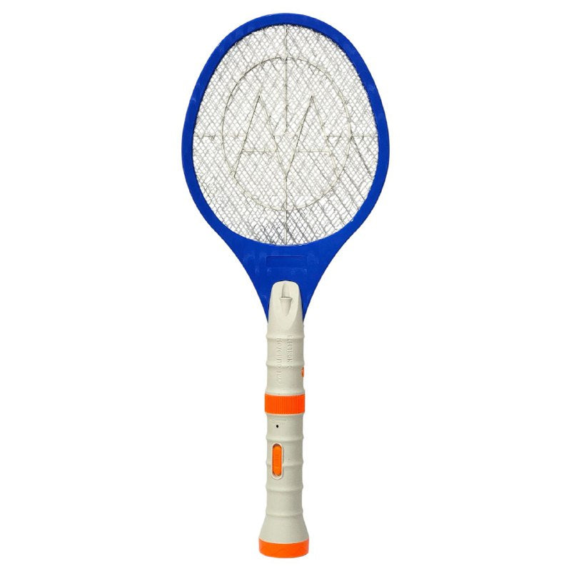 RAQUETA MATA MOSQUITOS ELECTRICA 2 EN 1, CON FOCO DE MANO, ALTA ENERGIA, ENCHUFE PLANO LUMILED
