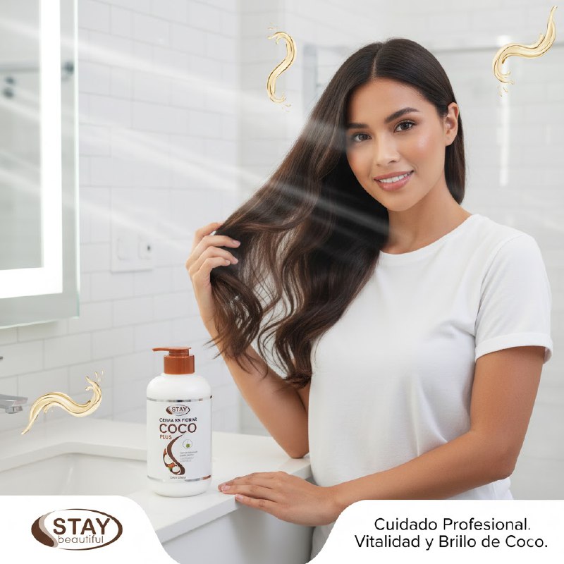 CREMA PARA PEINAR EL CABELLO DE COCO DESENREDANTE Y FORTALECEDOR STAY BEUTIFUL 300ML