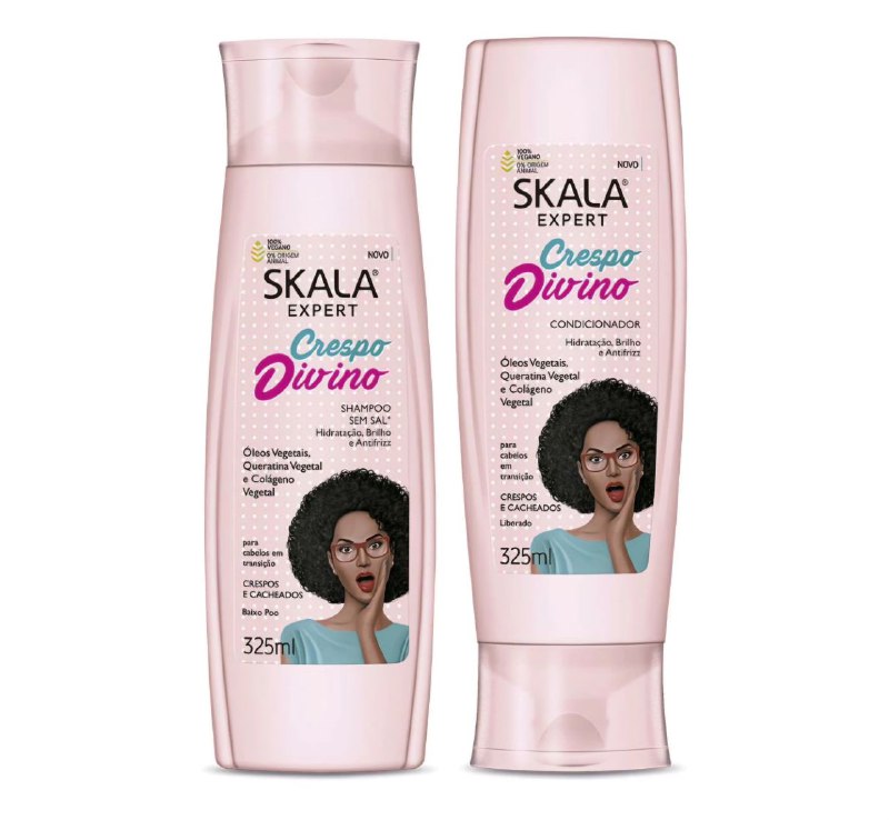 SHAMPOO EN SET, SHAMPOO SIN SAL 325ML, ACONDICIONADOR 325ML, CRESPO DIVINO SKALA EXPERT