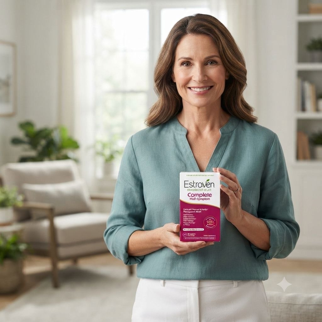 SUPLEMENTO NATURAL COMPLETO ALIVIO MULTI-SÍNTOMAS PARA LA MENOPAUSIA ESTROVEN 60 CÁPSULAS