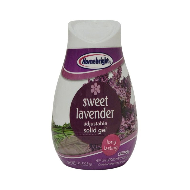 AMBIENTADOR AROMATIZANTE DE GEL SOLIDO AROMA A LAVANDA HOMEBRIGHT 226G