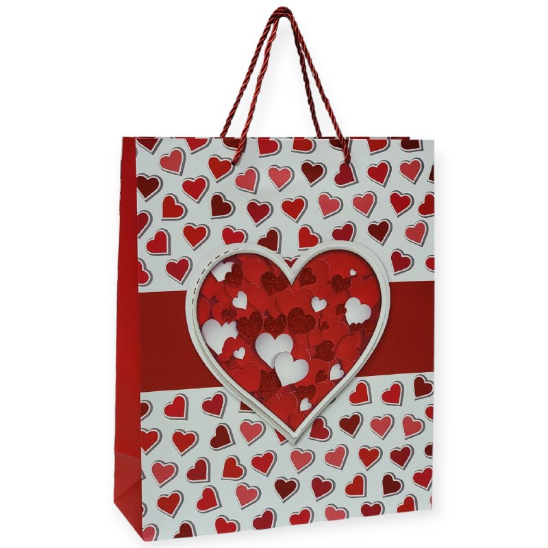 BOLSA DE REGALO GRANDE 30X12X41.5CMCM SAN VALENTIN