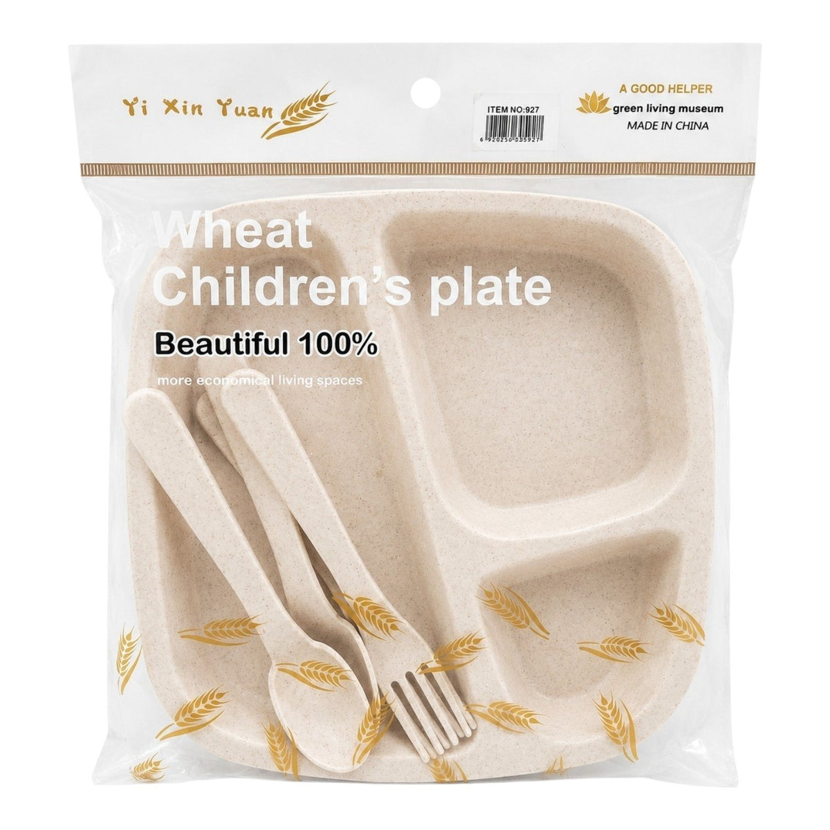 PLATO EN SET INFANTIL PRÁCTICAS Y DIVERTIDAS YI XIN YUAN 2 PLATOS/ 2 JUEGOS DE CUCHARAS Y TENEDORES