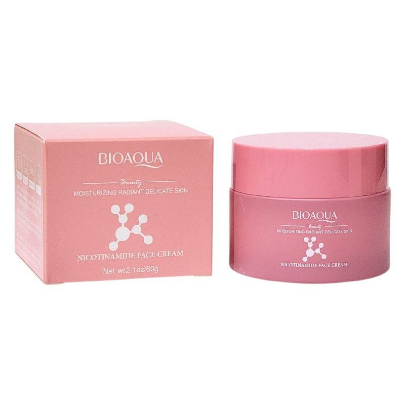CREMA FACIAL HIDRATANTE E ILUMINADORA DE NICOTINAMIDA BIOAQUA 60G