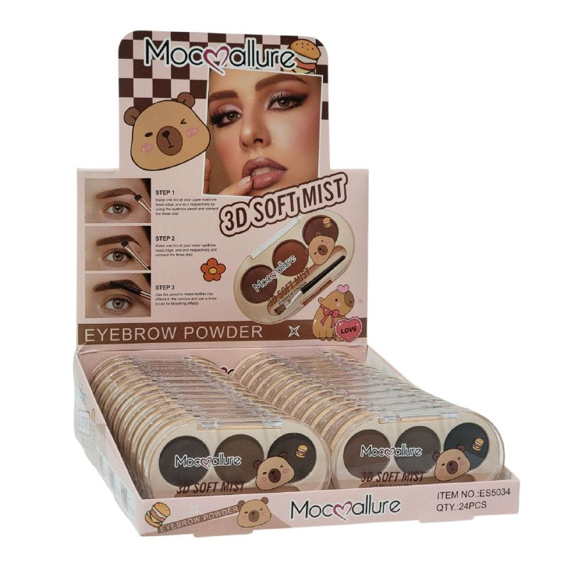 POLVO PARA CEJAS 3D, 2 TONOS MOCMALLURE 4.5G