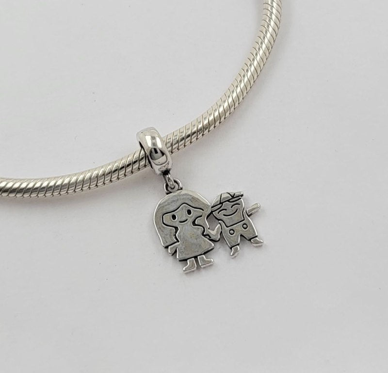 PCHARM3066$1 FORMA MADRE E HIJO PANDORA PLATA 9.25