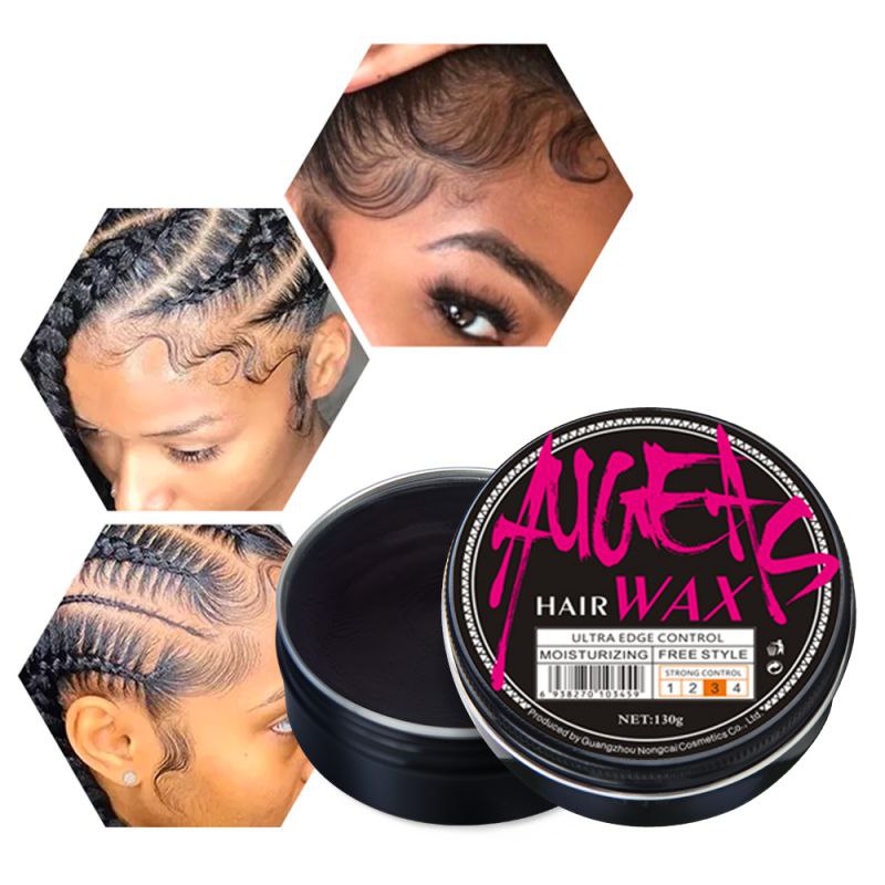 CERA PARA EL CABELLO PERFUMADA DE FIJACION FUERTE ANTI FRIZZ Y BRILLO NATURAL AUGEAS 130G