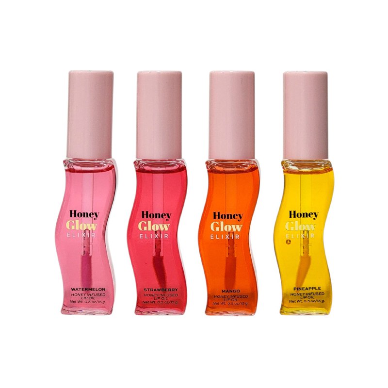 SET DE ACEITE DE LABIOS INFUNDIDOS CON MIEL HIDRATANTES 4PCS BEAUTIFULLY YOU 15GX4 (DUPE DE GISOU)