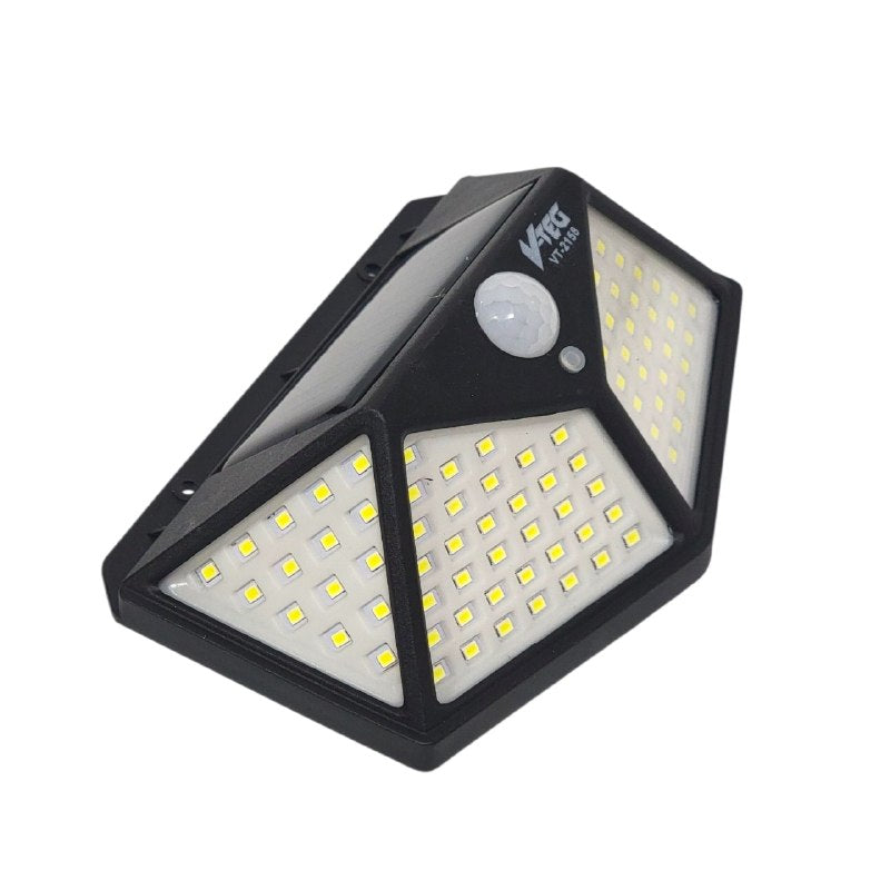 LUZ LED, LAMPARA SOLAR RECARGABLE PARA EXTERIORES CON SENSOR DE MOVIMIENTO DE 5W, BATERIA DE LARGA DURACION 800MHA V TEG