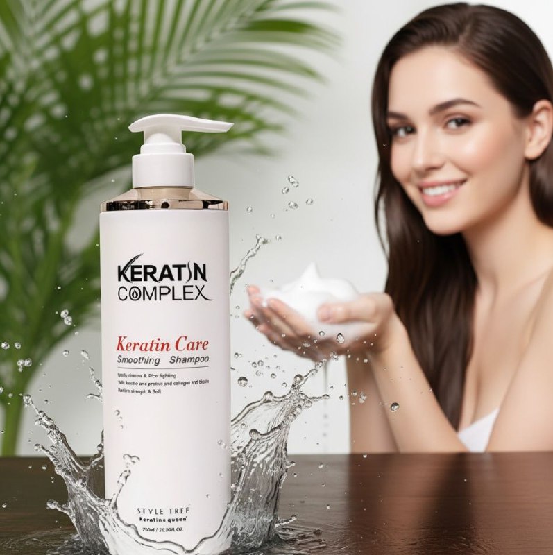 SHAMPOO CON QUERATINA Y COLAGENO HIDRATA Y REPARA PROFUNDAMENTE EL CABELLO KERATINE QUEEN 750ML