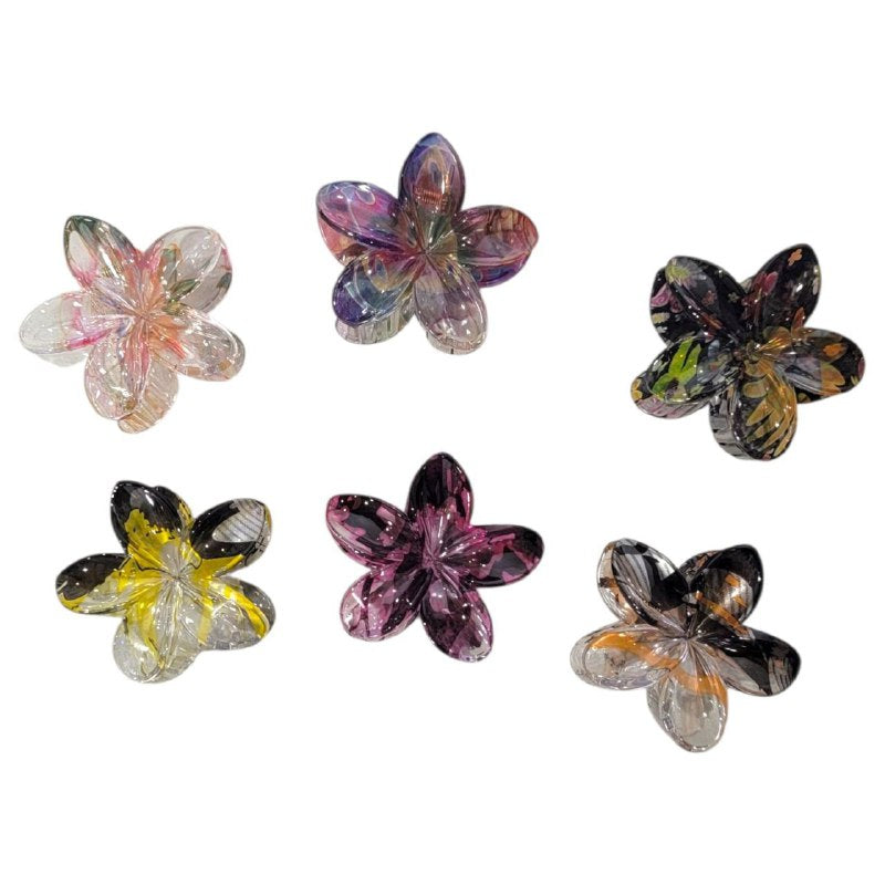 GANCHO PARA EL CABELLO DE PINZA DE FLOR HAWAIANA, PINZAS DE SUJECION FUERTE, ACCESORIO PARA EL CABELLO 8CM, PAQUETE 12UND