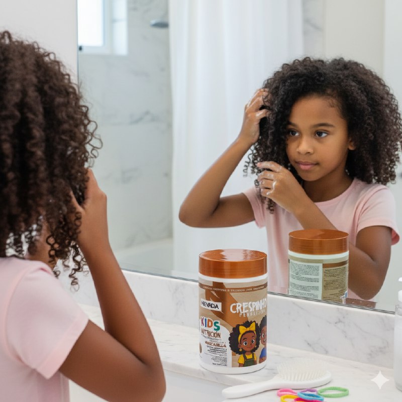 GELATINA PARA EL CABELLO PARA NIÑOS DEFINIDORA PARA PELO RIZADOS Y AFROS NEVADA KIDS 1KG