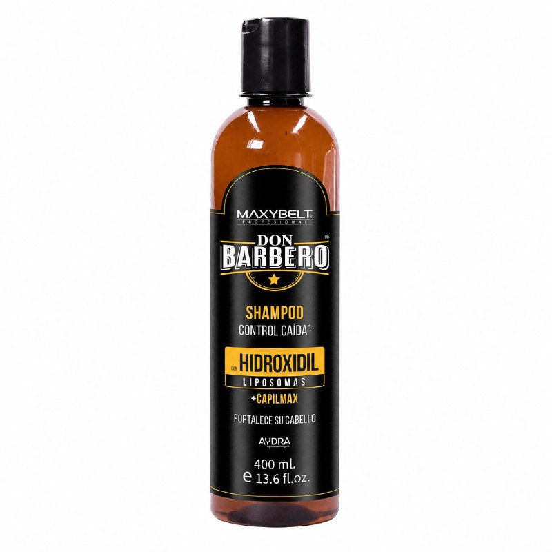 SHAMPOO FORTIFICANTE Y ESTIMULANTE DE USO DIARIO PARA EL CONTROL DE LA CAIDA MAXYBELT DON BARBERO 400ML
