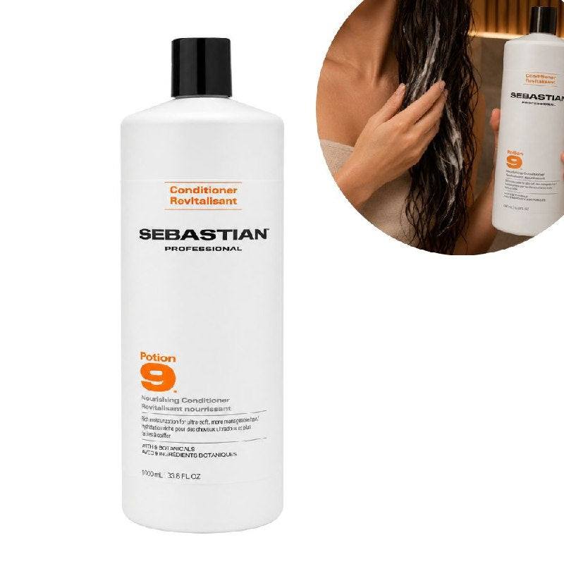 ACONDICIONADOR NUTRITIVO E HIATANTE DESENREDANTE CON 9 EXTRACTOS BOTANICOS SEBASTIAN PROFESSIONAL 1000ML
