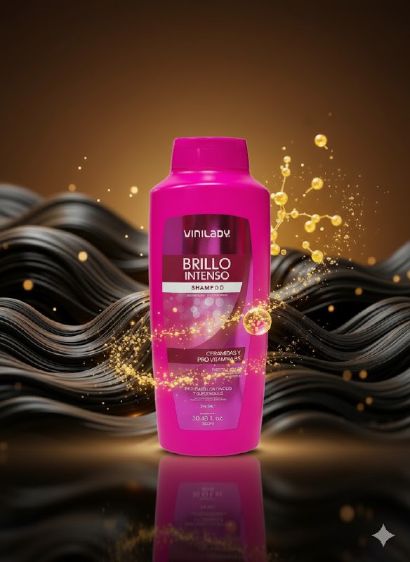 SHAMPOO CON CERAMIDAS BRILLO INTENSO VINILADY 900ML
