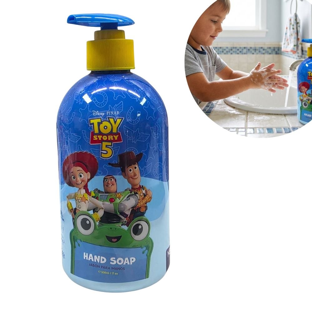 JABÓN LÍQUIDO PARA MANOS DISNEY TOY STORY CON DISPENSADOR 500ML
