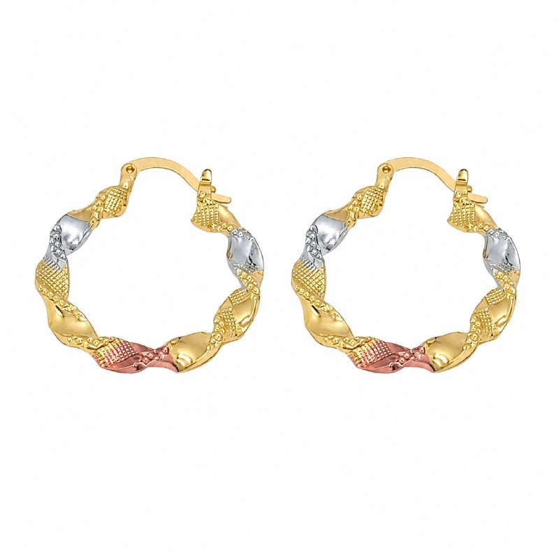 ARGOLLAS DE ENCHAPE PARA DAMA 2CM