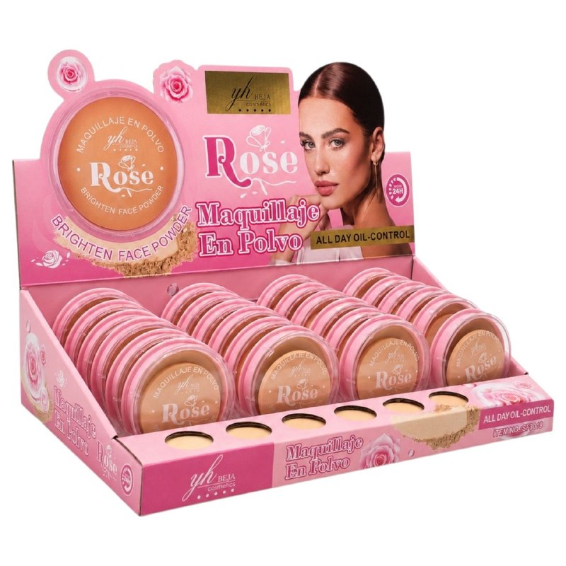 POLVO DE MAQUILLAJE COMPACTO SELLADOR Y MATIFICANTE YH BEJA COSMETICS 15G