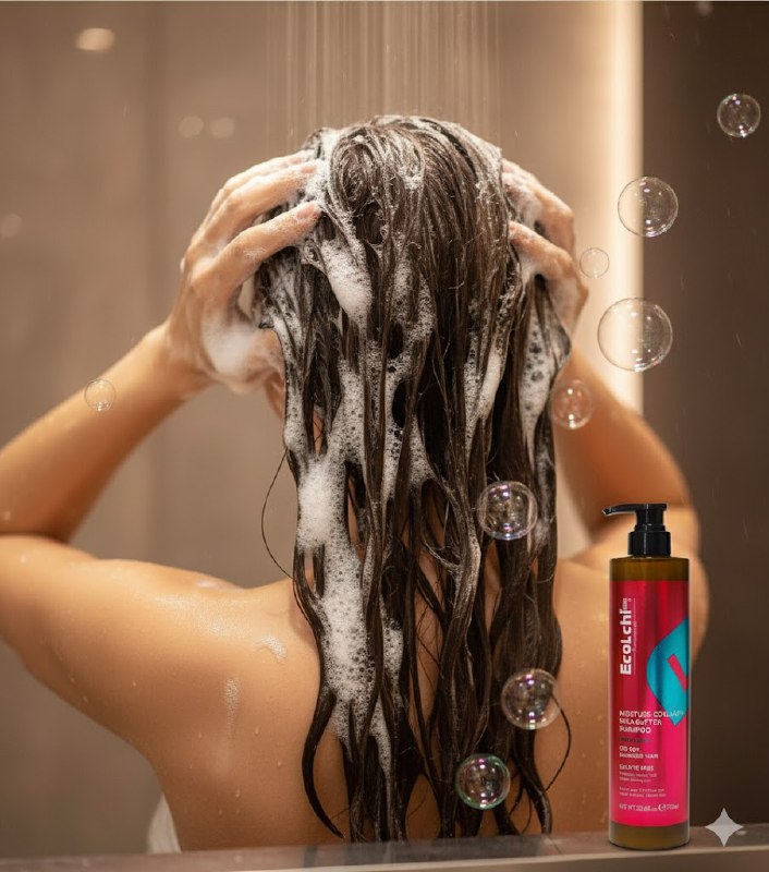 SHAMPOO DE COLAGENO Y MANTECA DE KARITE HIDRATANTE 750ML ECOLCHI PRO