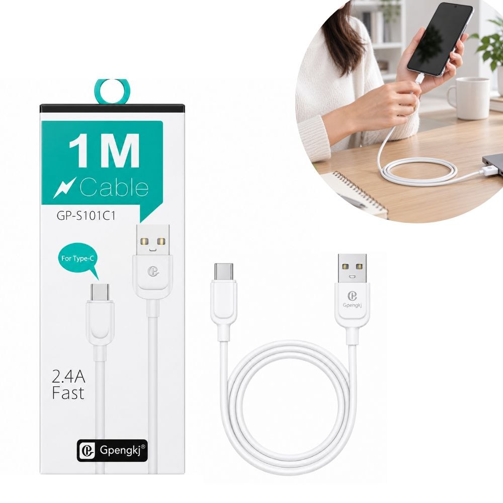 CABLE USB-A A TIPO C DE CARGA 2.4A GPENGKJ 1M