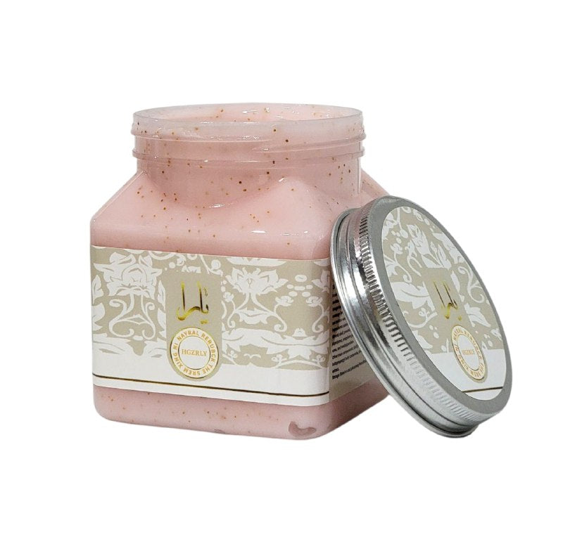 CREMA CORPORAL EXFOLIANTE DE BAYAS HIDRATANTE SUAVIZANTE HGZRLY 350G (INSPIRADO EN LATTAFA YARA)