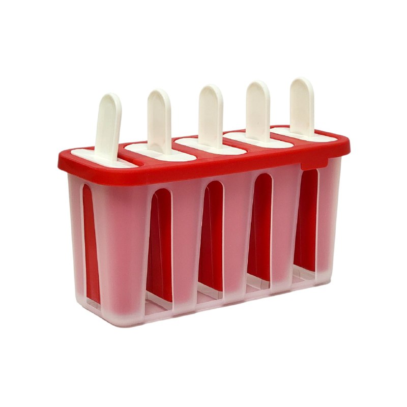 MOLDE DE PLASTICO PARA PALETAS DE ALTA CALIDAD 5 ESPACIOS DECAKILA 5.5X15CM