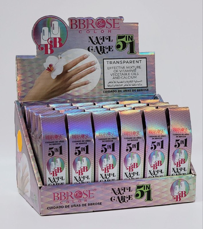 ESMALTE DE UÑAS 5 EN 1, SE USA COMO TRATAMIENTO INTENSIVO PARA UÑAS AGRIETADAS SECAS O BLANDAS, FORTALECE Y ACELERA EL CRECIMIENTO BBROSE 12G