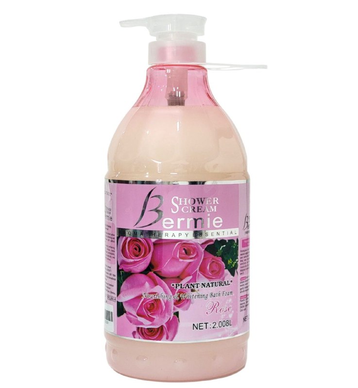 GEL DE DUCHA NUTRITIVO Y BLANQUEADOR CON EXTRACTO DE NATURAL DE ROSA BERMIE 2L