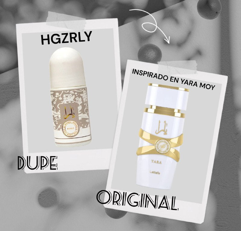 DESODORANTE ROLL-ON PERFUMADO A MAGNOLIAS HGZRLY 75ML DUPE DE LATTAFA YARA MOI