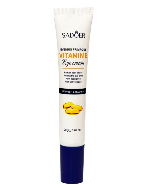 CREMA FACIAL PARA CONTORNO DE OJOS ANTIFATIGA CON VITAMINA E SADOER 20G