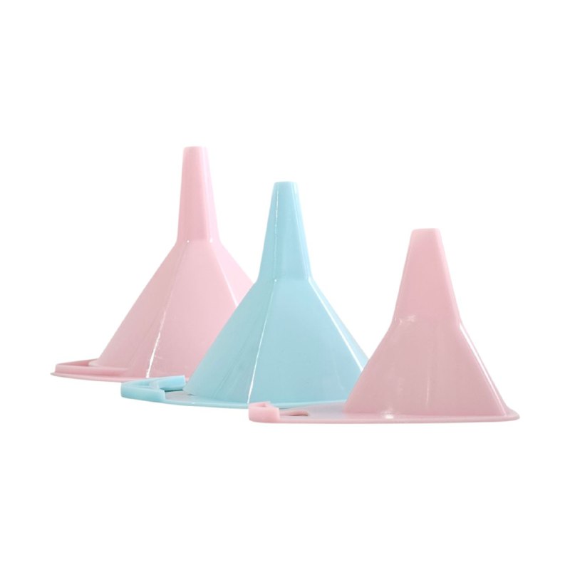 EMBUDOS DE PLASTICO PARA COCINA ELEGANTES PARA TRANSFERIR LIQUIDOS, ETC EN SET DE 3 PIEZAS