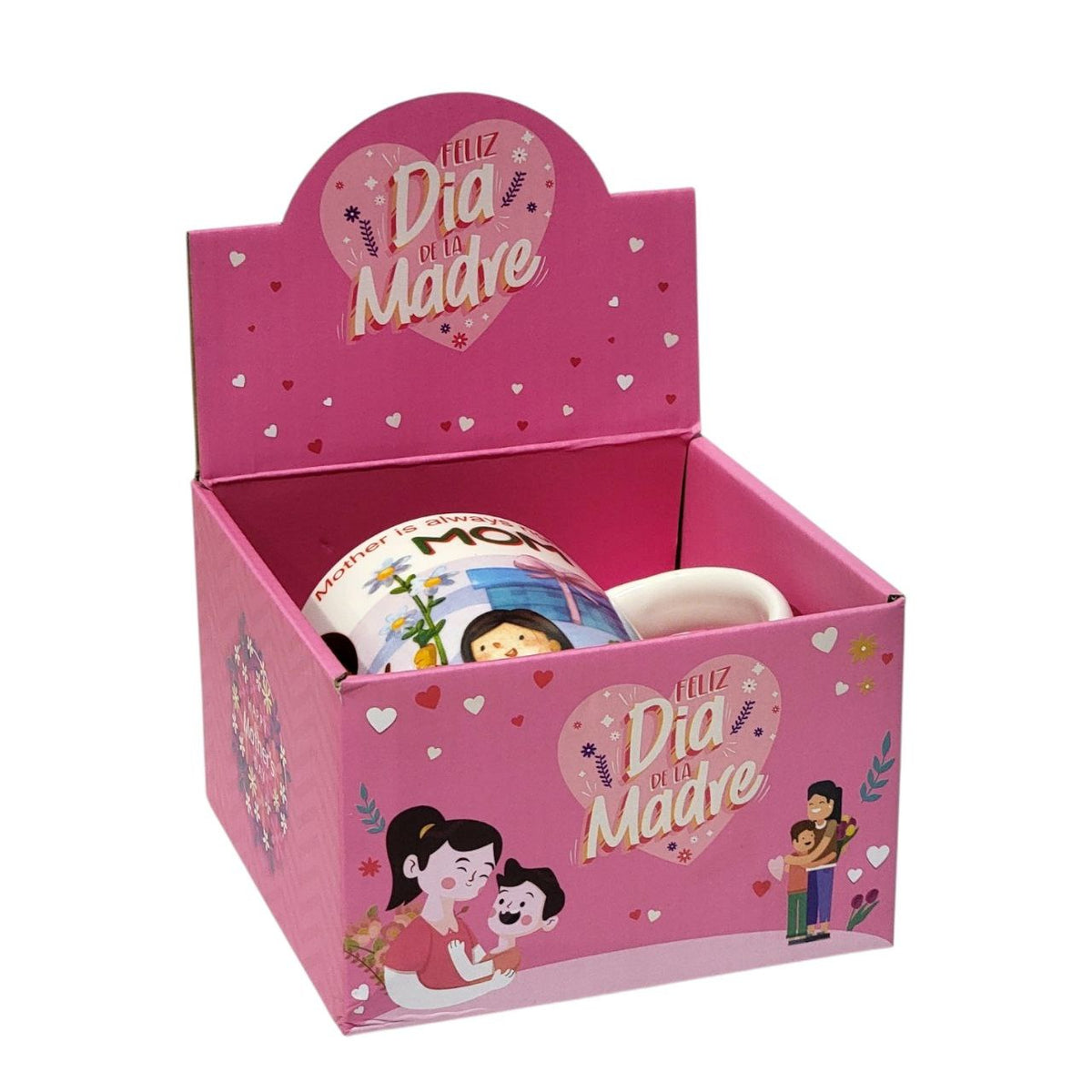 TAZA DE CERAMICA DE ALTA CALIDAD CON DISEÑO DEL DIA DE LAS MADRES DE REGALO 9X9CM